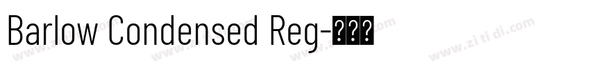 Barlow Condensed Reg字体转换